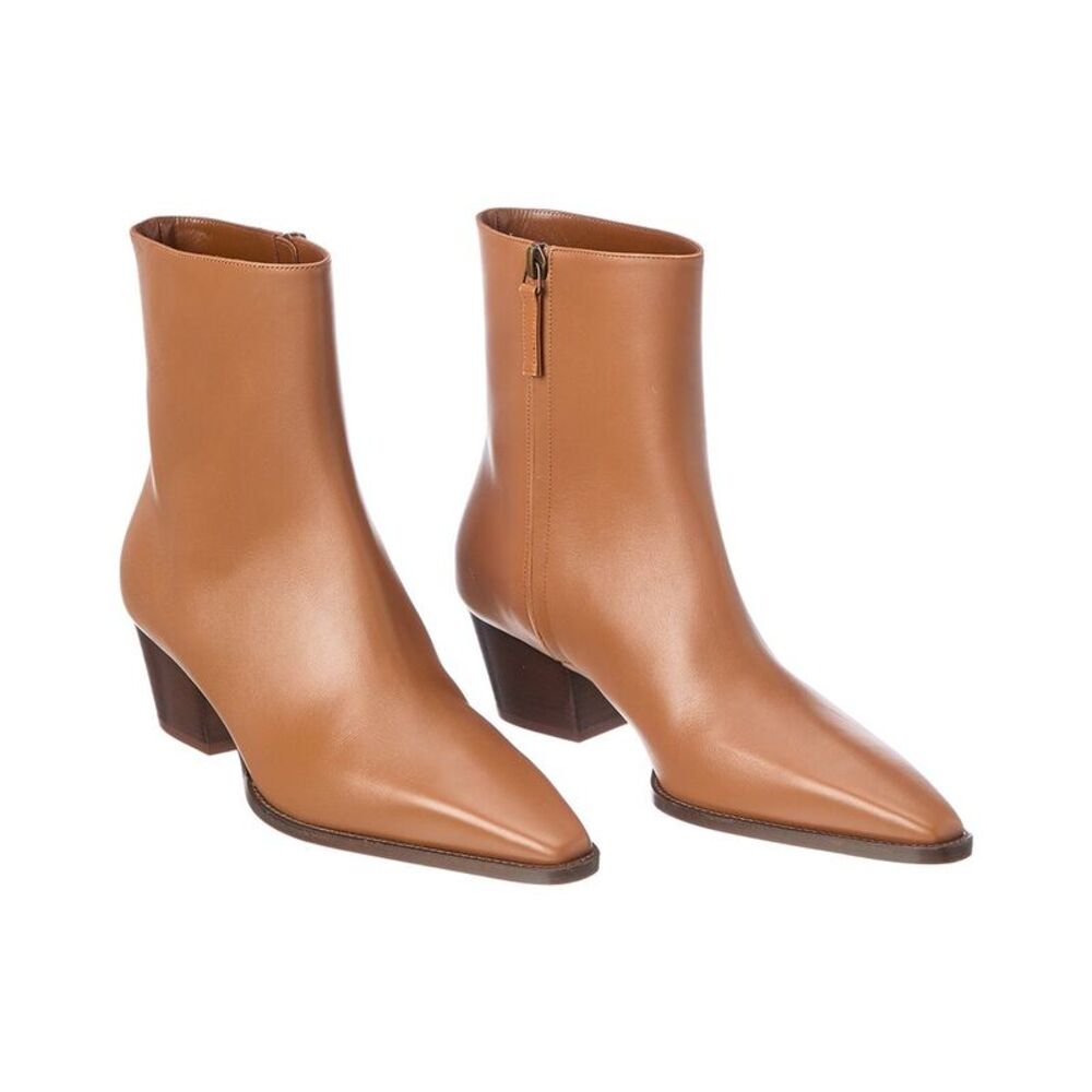 Manolo Blahnik Logo Leather Boot (Authentic Pre-Loved)